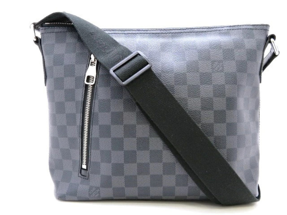 LOUIS VUITTON Mick Shoulder Bag Damier Graphite Black